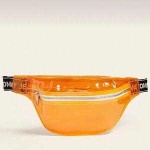 Tommy Hilfiger Transparent Neon orange PVC fanny pack/belt bag